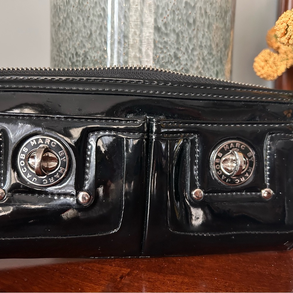 Marc by Marc Jacobs Black Patent Leather Clutch